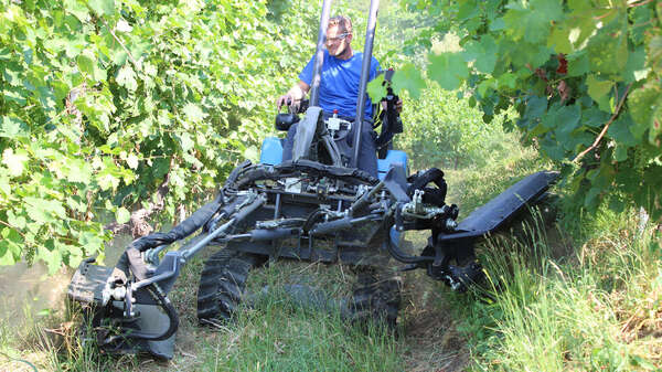 épampreuse tracteur à chenilles